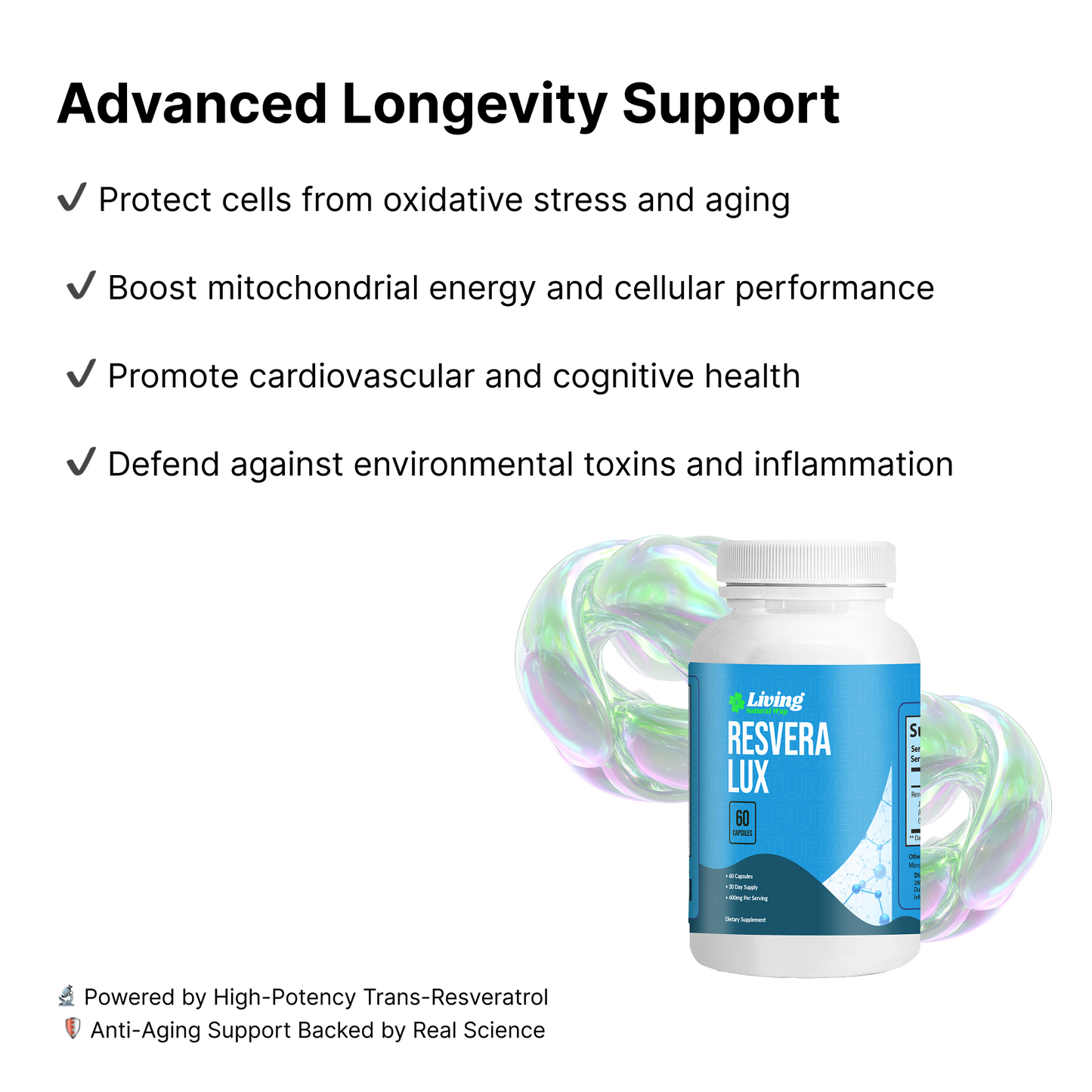 ResveraLux - Advanced Cellular Protection & Longevity Support