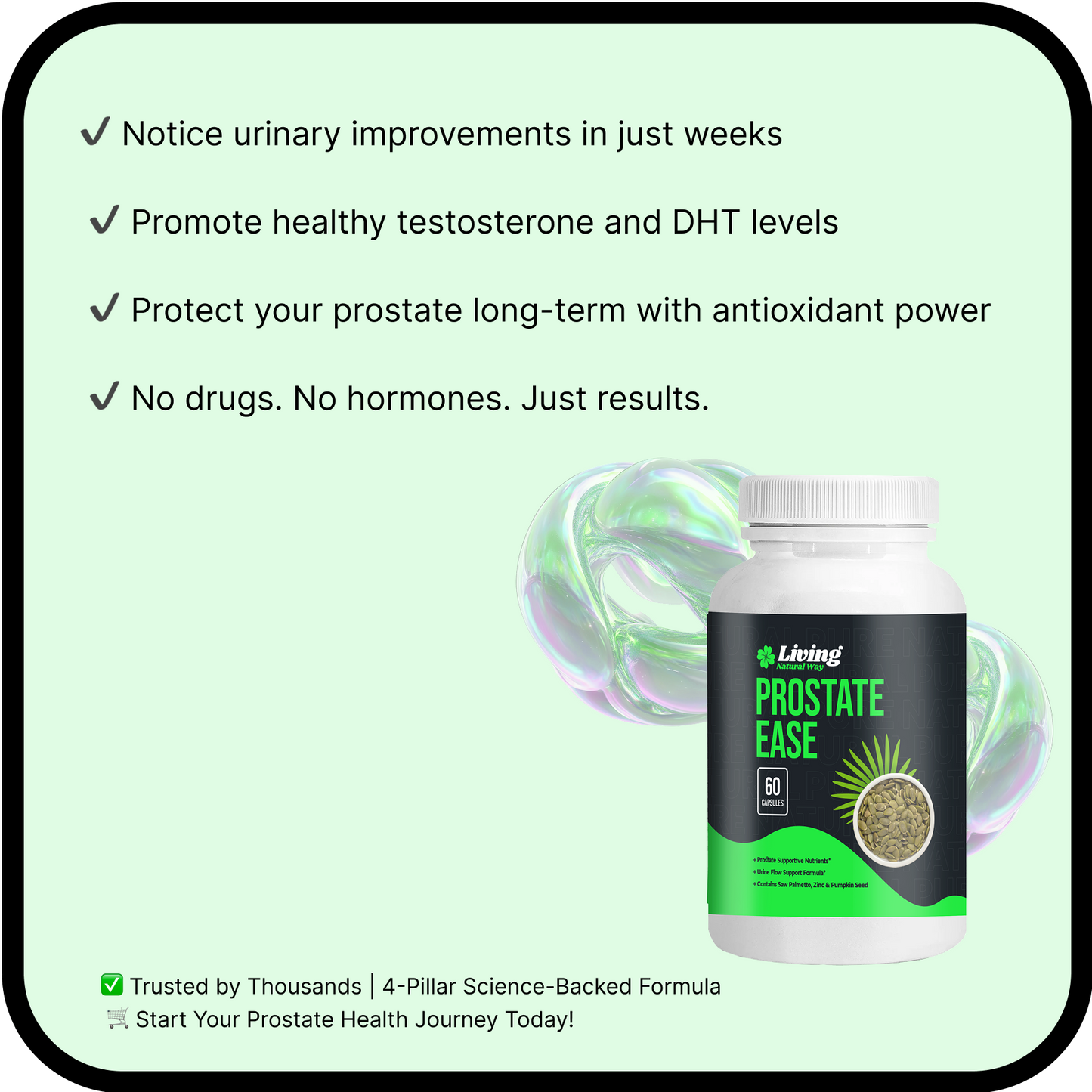 Pee Strong. Sleep Deep. Wake Up Energized.