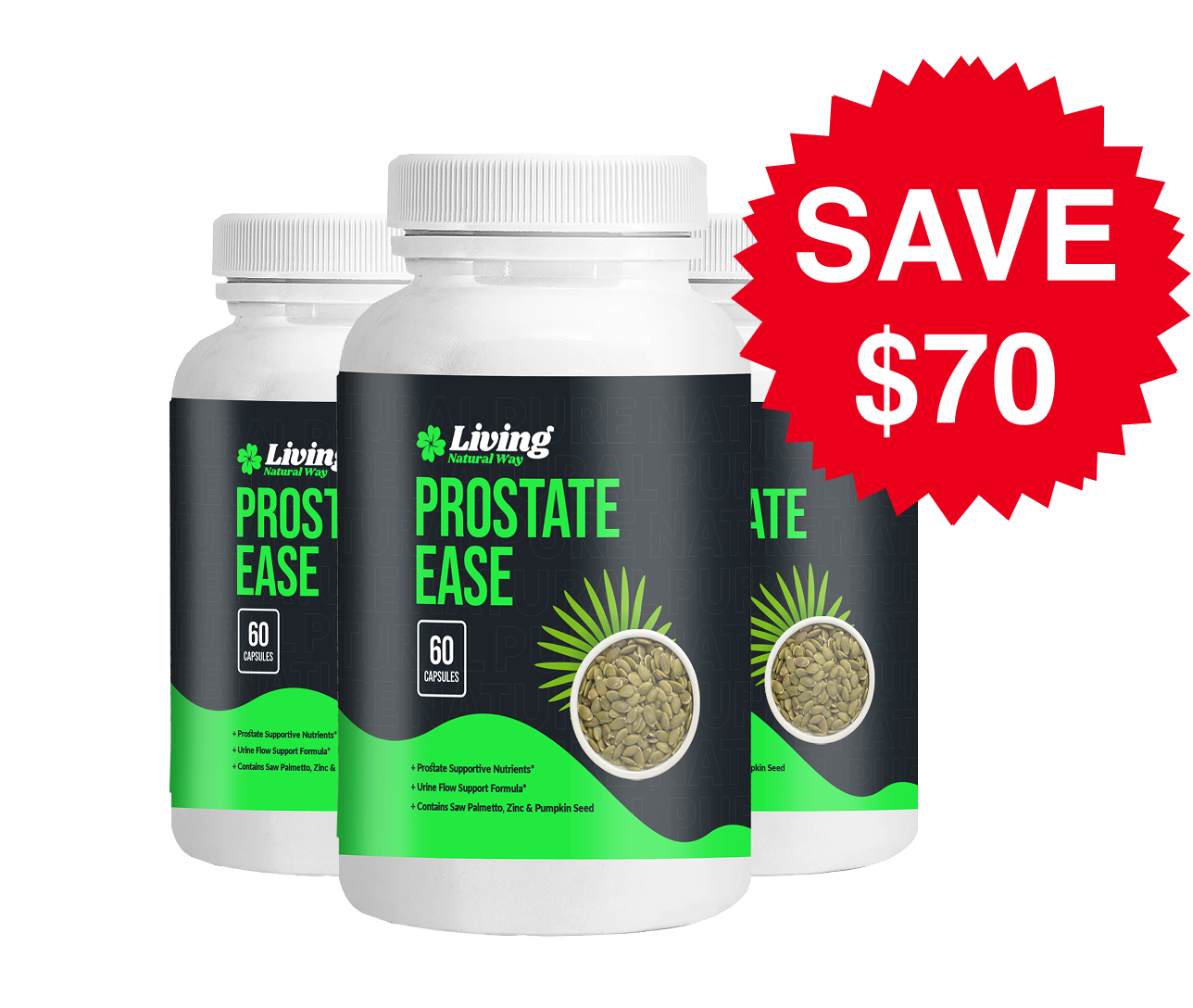 Prostate Ease – 3 Bottles