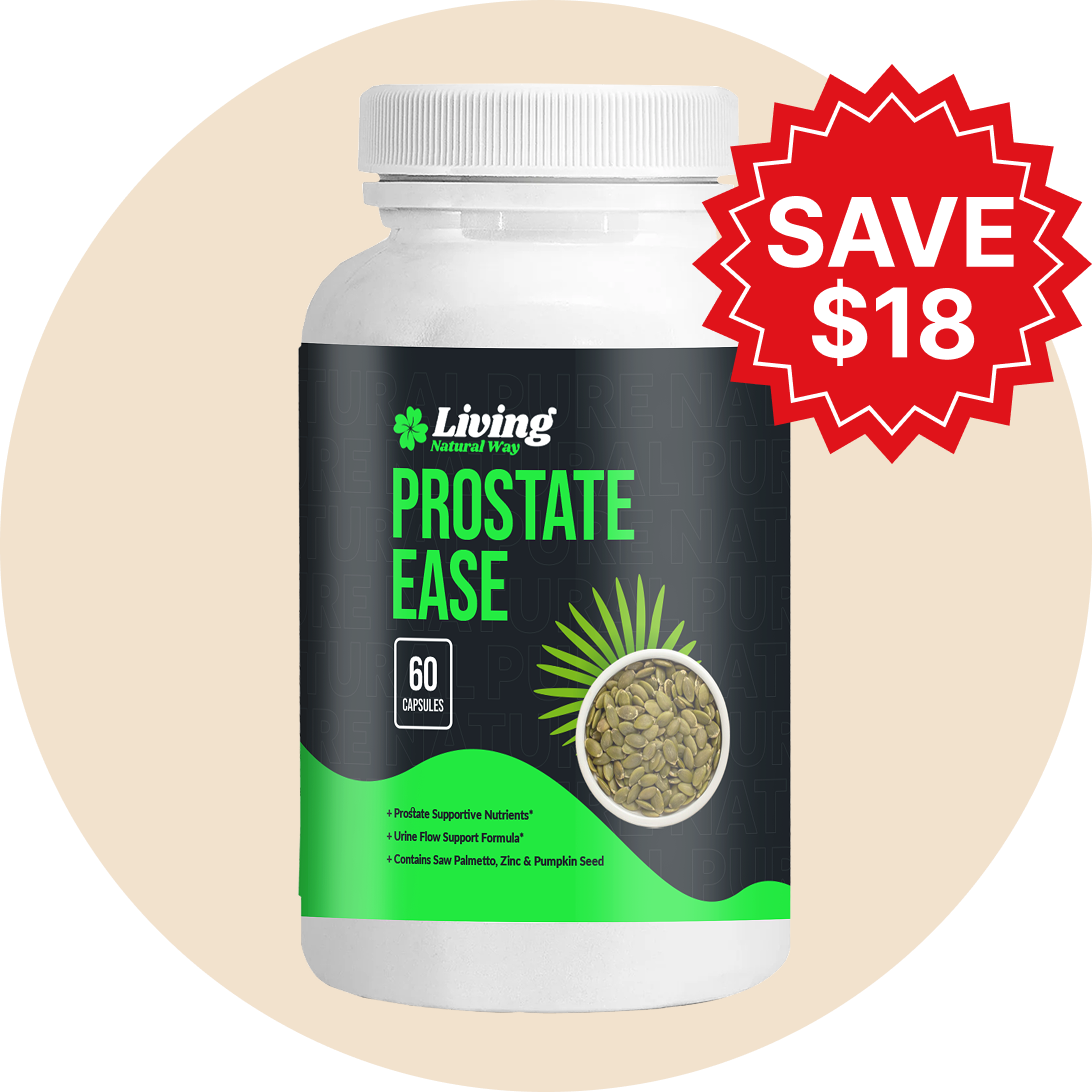 Prostate Ease – 1 Bottle (200-Day Money-Back Guarantee)