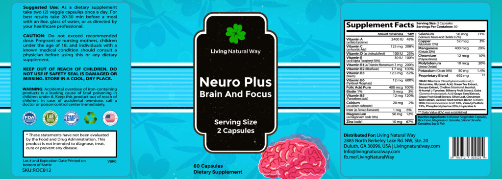 Neuro Plus IR Label